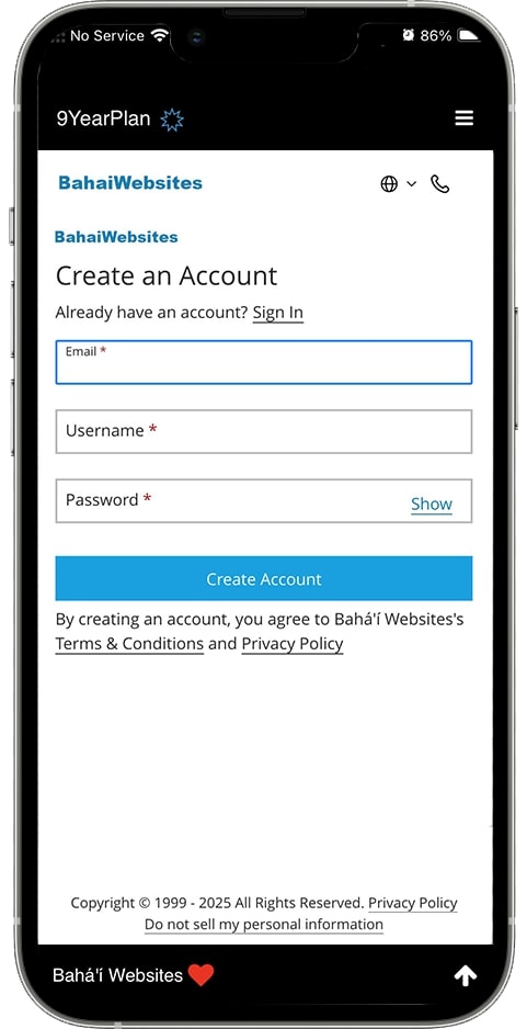 First, Choose your hosting plan. Your Template will go here. Remember your account number and your PIN when you register your account. 
