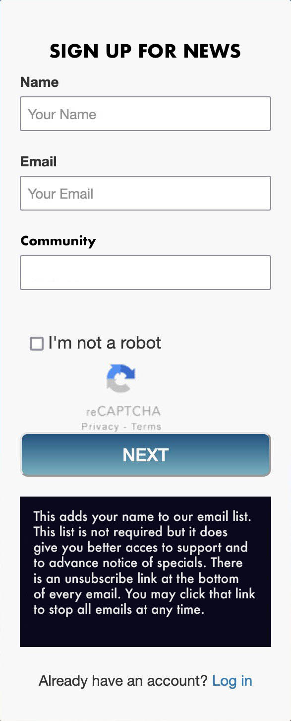 signup